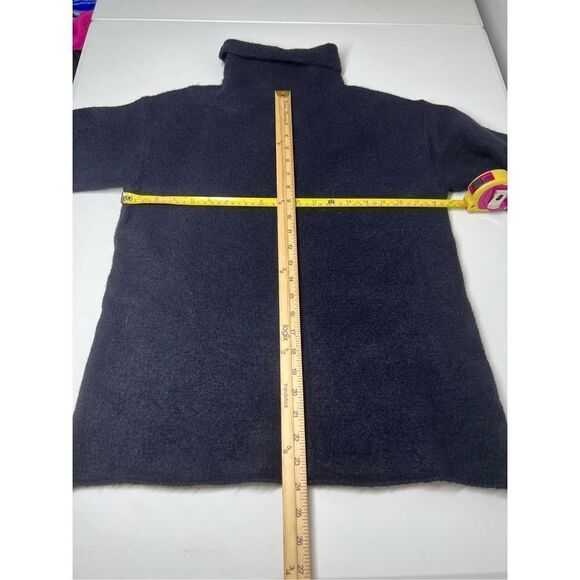 Zara Knit  Melange Knitted Turtleneck Top Black Size S Turtleneck - Picture 6 of 9